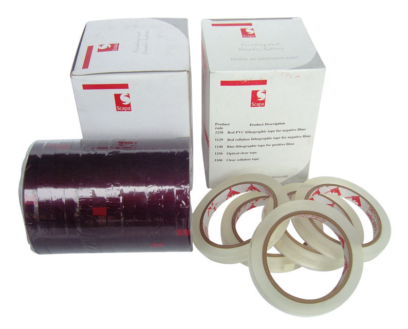 思卡帕红白胶带